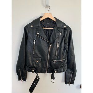 Zara Faux Leather Moto Jacket